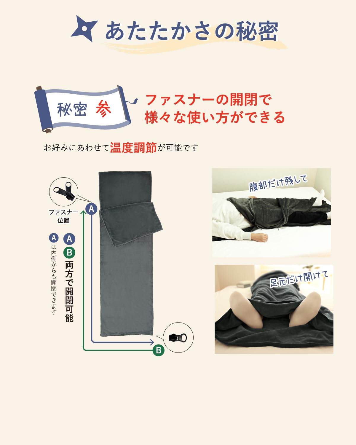 Amazon.co.jp: くるもうふロング Bears Rock 寝袋 体全体を包んで冷気